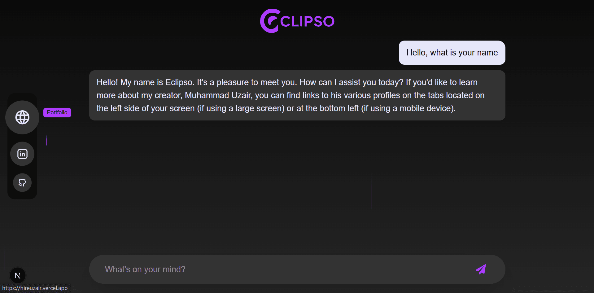 Eclipso AI Chatbot